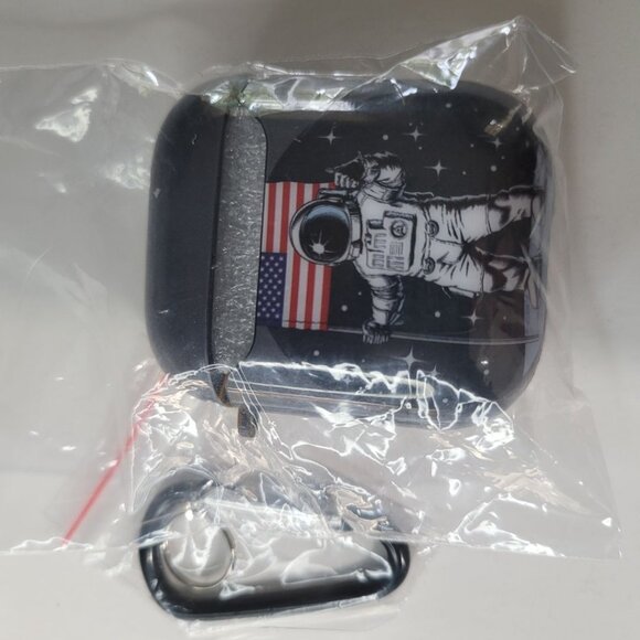 Airpods Case Cover Space‎ Apollo Pattern Basic Plastic Headphones - Picture 4 of 7